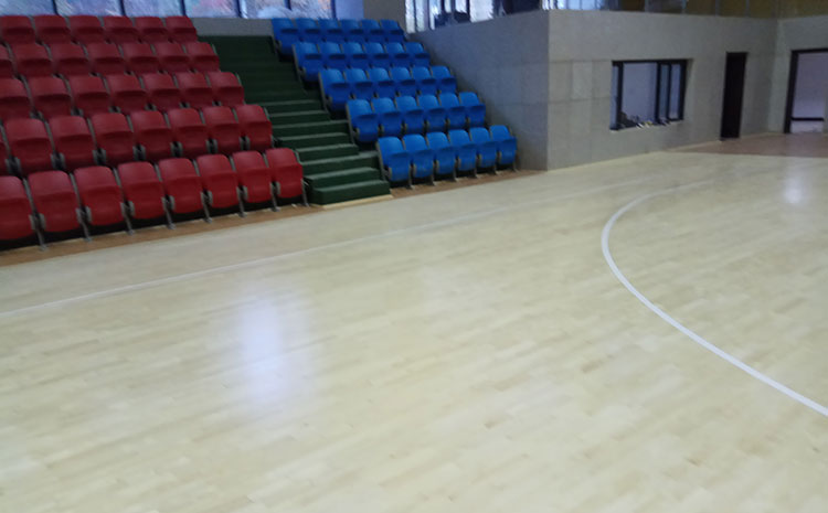 硬木企口運動體育地板雙層龍骨結構