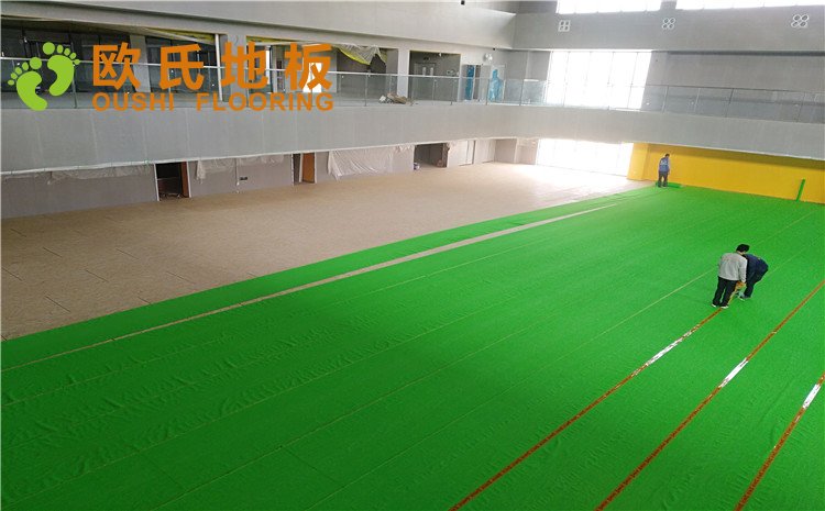 北大附屬廊坊益田實驗學校體育館木地板圖片