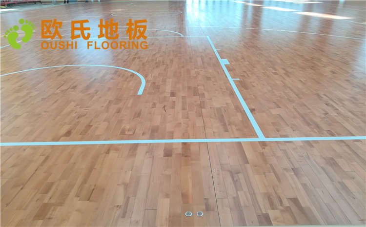 山東濰坊臨朐縣體育中心木地板圖片