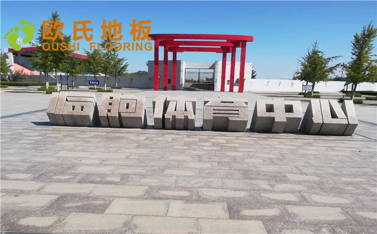 山東濰坊臨朐縣體育中心木地板