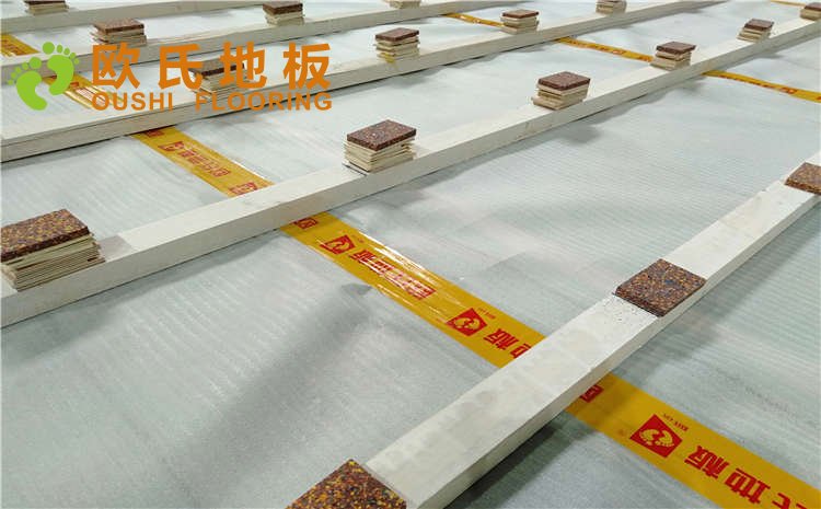 江蘇揚州海蘭德瓊花籃球館木地板項目