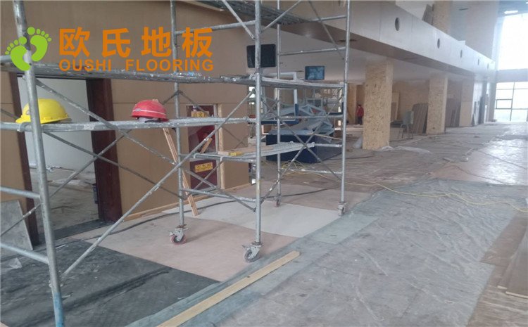 陜西榆林張冢峁煤礦體育館木地板項目